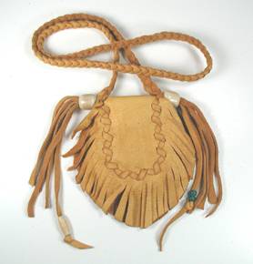 Native American Indian Buckskin Medicine Bag