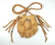 Native American Indian Buckskin Medicine Bag