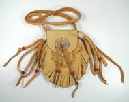 Native American Indian Buckskin Medicine Bag