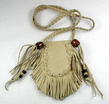 Native American Indian Buckskin Medicine Bag