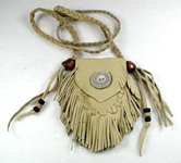 Native American Indian Buckskin Medicine Bag