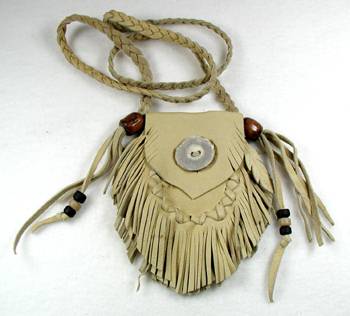 Native American Indian Buckskin Medicine Bag