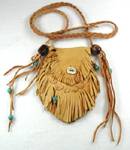 Native American Indian Buckskin Medicine Bag