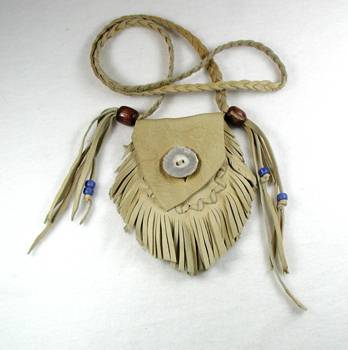 Native American Indian Buckskin Medicine Bag
