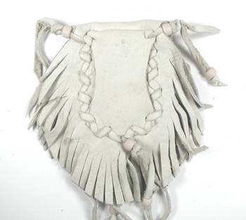 Native American Indian Buckskin Medicine Bag