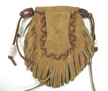 Native American Indian Buckskin Medicine Bag