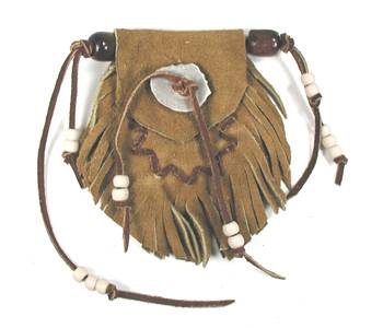 Native American Indian Buckskin Medicine Bag
