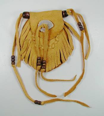Native American Indian Buckskin Medicine Bag