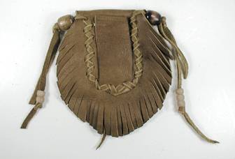 Native American Indian Buckskin Medicine Bag