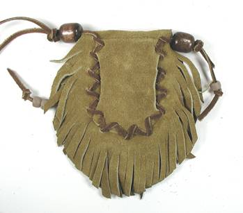 Native American Indian Buckskin Medicine Bag