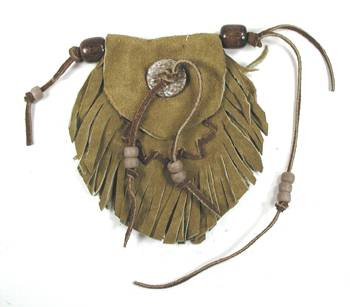 Native American Indian Buckskin Medicine Bag