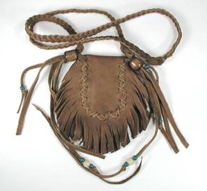 Native American Indian Buckskin Medicine Bag