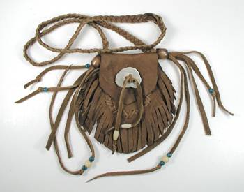 Native American Indian Buckskin Medicine Bag