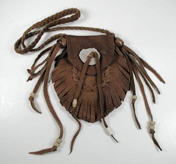 Native American Indian Buckskin Medicine Bag