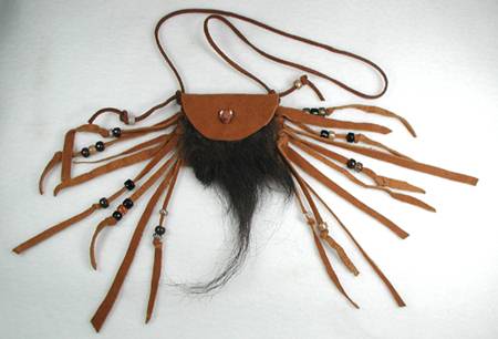 Native American Lakota Sioux  Indian Deerskin Medicine Bag