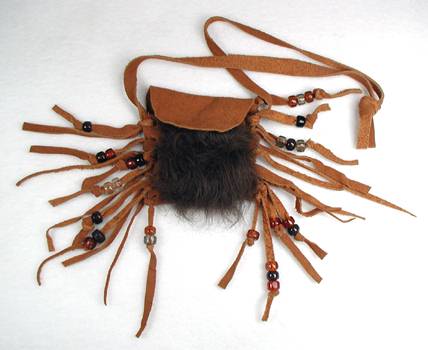Native American Lakota Sioux  Indian Deerskin Medicine Bag