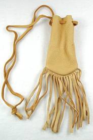 Native American Indian Buckskin Medicine Bag