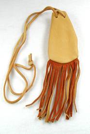 Native American Indian Buckskin Medicine Bag