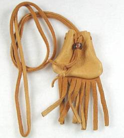 Native American Indian Buckskin Medicine Bag