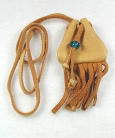 Native American Indian Buckskin Medicine Bag