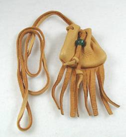 Native American Indian Buckskin Medicine Bag