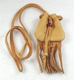 Native American Indian Buckskin Medicine Bag