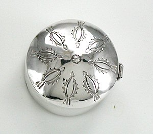 Navajo sterling silver box 