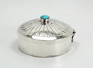 Navajo sterling silver box 