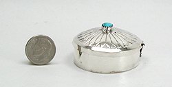 Navajo sterling silver box 