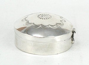 Navajo sterling silver box 