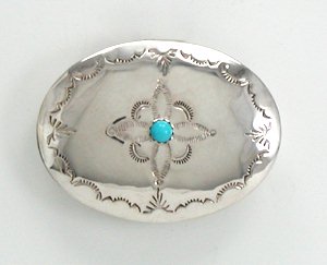 Navajo sterling silver box  stone