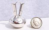 Hand made Native American Indian Jewelry; Navajo Sterling Silver Wedding Vase