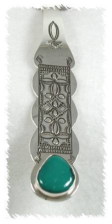 Navajo Sterling Silver Pie Cake Server by Don Platero