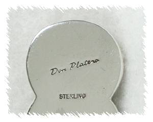 Navajo Sterling Silver Pie Cake Server by Don Platero