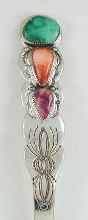 Navajo Sterling Silver Pie Cake Server by Don Platero