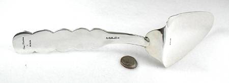 Navajo Sterling Silver Pie Cake Server by Don Platero