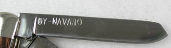 Navajo Inlay Frost Penknife with inlay handle.