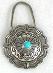 Native American Indian sterling silver key ring