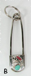 Native American Indian sterling silver key ring