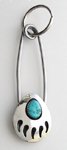 Native American Indian sterling silver key ring