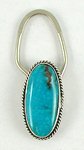Native American Indian sterling silver key ring