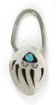 Native American Indian sterling silver key ring