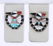 Native American Navajo Sterling Silver Money Clip