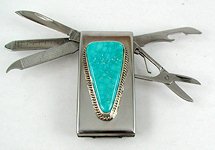 Native American Navajo Sterling Silver Money Clip