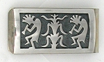 Native American Hopi Sterling Silver Money Clip