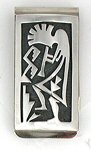 Native American Hopi Sterling Silver Money Clip