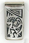 Native American Hopi Sterling Silver Money Clip