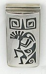 Native American Hopi Sterling Silver Money Clip