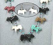 Navajo Horse Fetish Necklace