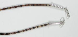 Navajo Heishi Ivory Horse Fetish Choker Necklace and Earrings by Hector Goodluck